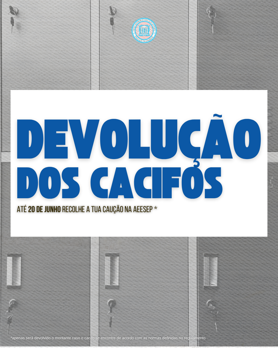 Devolução dos Cacifos